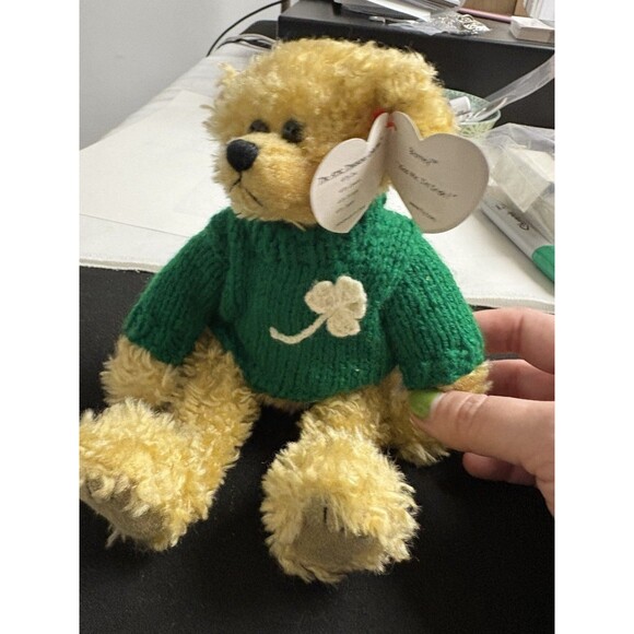 TY The Attic Treasures Collection Blarney Irish Bear NEW Kiss Me I'm Irish - Picture 3 of 7